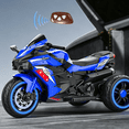 thumbnail image 4 of HNH 12V Ride on Motorcycle with Remote Control for Children, Battery Powered Kids Motorcycle 4Mph, 100Lbs Max, 4 of 7