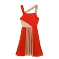 thumbnail image 7 of MSemis Women's Color Block Sleeveless Lyrical Modern Contemporary Leotard Dress, 7 of 7