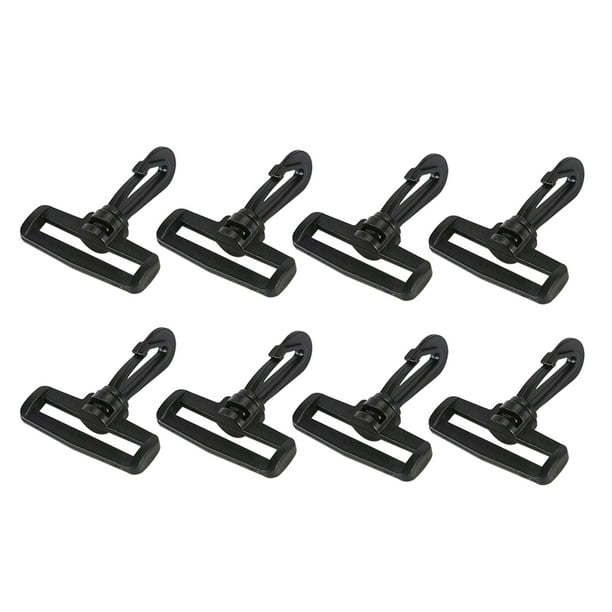 Partykindom 50pcs 3.8cm Plastic Swivel Snap Clips Rotary Hooks Safety Buckle Backpack Hooks Rotate Buckles Bag Belt Strap Buckle Outdoor Travel Tent A