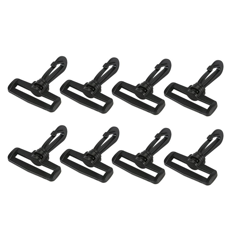 50PCS 5cm Plastic Swivel Snap Clips Rotary Hooks Safety Buckle