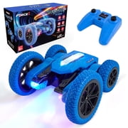 USA Toyz Summer RC Car Off-Road LED Stunt Toy Boys Girls Ages 6+, Blue