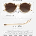 thumbnail image 3 of Fozono Classic Round Polarized Sunglasses for Women FZN825, 3 of 6