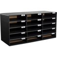 thumbnail image 2 of AdirOffice Organiseur de Fichiers en Carton à 15 Compartiments, Noir (2 pack), 2 of 7