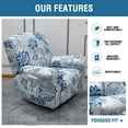 thumbnail image 3 of Recliner Slipcovers 4-Pieces Recliner Covers Recliner Couch Covers Recliner Chair Cover Non Slip Reclining Slipcovers with Storage Pockets Furniture Protector for Living Room, 3 of 8