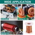 thumbnail image 5 of Uxcell Alambre Magnético 20 AWG, Alambre de Cobre Esmaltado de 20 Calibres, Alambre de Bobina Magnética de 4 oz para Transformador, Motor, Eléctrico, 155C(311F), 5 of 5