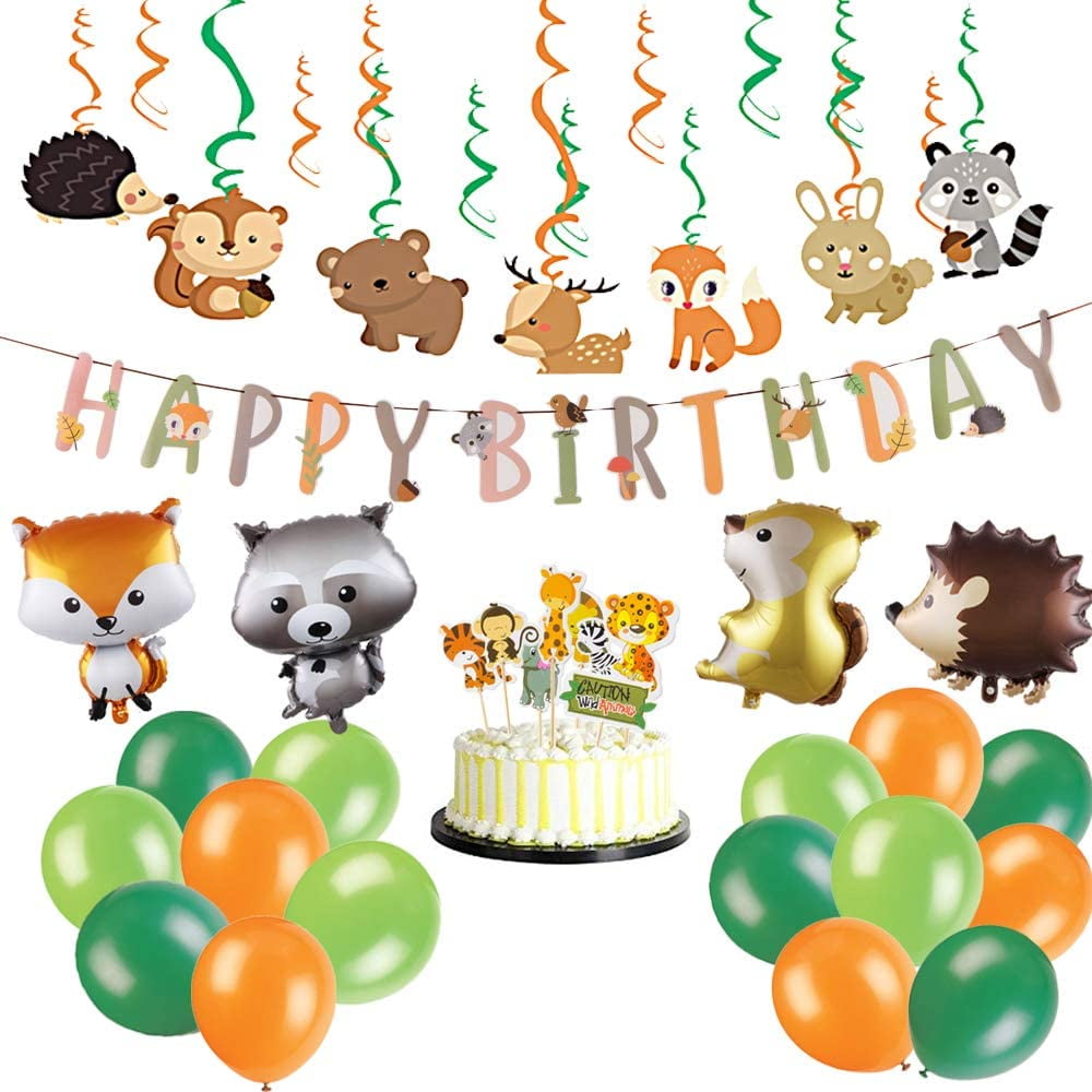 Jungle Animal Birthday Decorations Happy Birthday Garland Foil Swirls Woodland Party Balloons Forest Party Kids Birthday Baby Shower Decorations Style 2 Walmart Canada Jungle Animal Birthday Decorations Happy Birthday Garland Foil Swirls Woodland Party Balloons Forest Party Kids Birthday Baby Shower Decorations Style 2 Walmart Canada