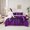 Purple, variant on Feelyou Futuristic Gamepad Boys Twin Bedding Sets 7-Piece, Fashion Red Blue Honeycomb Bedding Comforter Set, Modern Video Game Reversible Sheet Sets, Ultra Soft Bedroom Decor