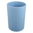 thumbnail image 1 of Vaso de baño Unique Bargains con líneas suaves taza de paja de trigo para baño para pasta de dientes 1 pieza azul 4,09 ''x 2,80'', 1 of 1