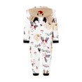 thumbnail image 6 of JYYYBF Matching Family Christmas Pajamas Elk Antler Long Sleeve Hooded Romper PJs Zipper Jumpsuit Loungewear, 6 of 6
