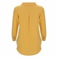 thumbnail image 6 of Jxximdong Button Up Shirts Women Women's Casual Large Size Literary Cotton Long Sleeved Shirt Loose Embroidered Top Yellow Spring Tops XXL, 6 of 9