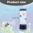 thumbnail image 4 of Bubble Fish Lamp Color Changing Fish Lamp USB Battery Powered Fake Fish Tank Creative Sensory Fish Tank Lamp with Remote Control Aquarium Mood Lamp for Desk Office Home Decor,Black, 4 of 7
