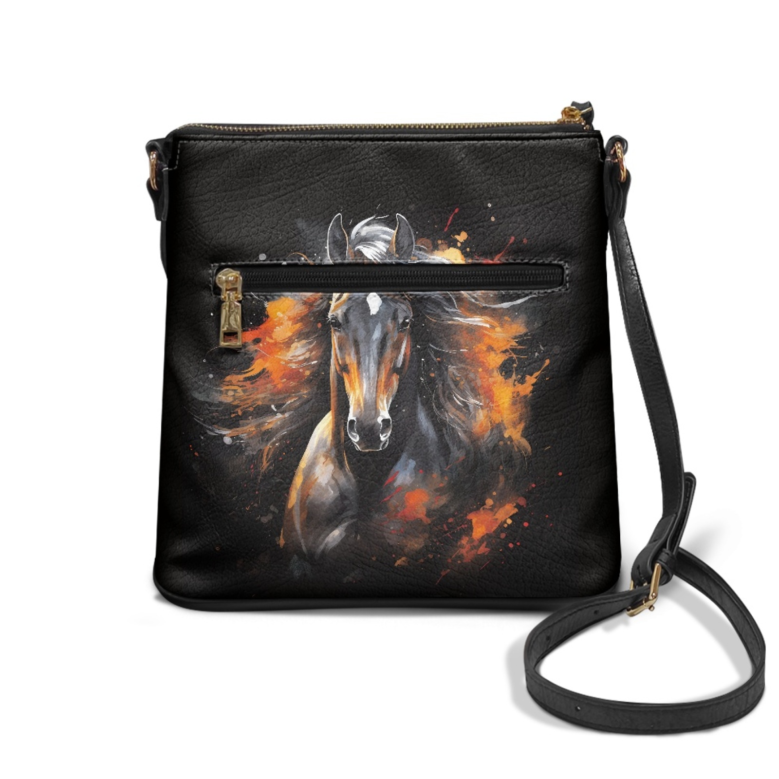 LedBack Dolphin Hibiscus Leather Shoulder Bag Crossbody Purse Small Satchel Purse for Women, Multi Pockets Hobo Bag PU Messgenger Bag for Work Shopping, Blue