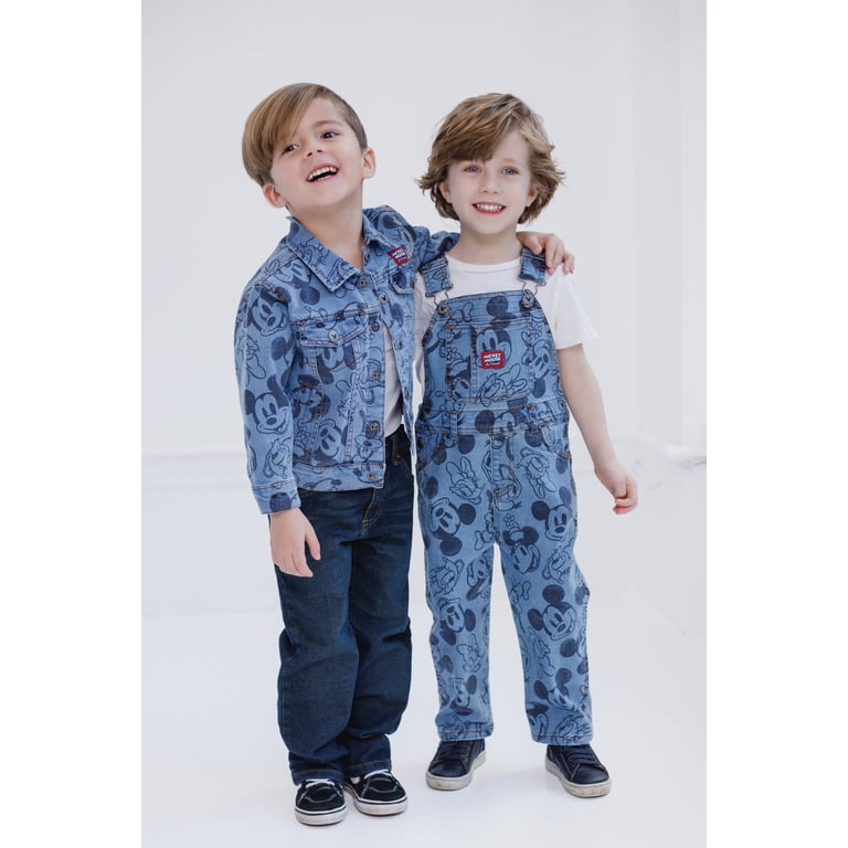 Disney Mickey Mouse Goofy Donald Duck Toddler Boys Bib Overalls  display picture 1