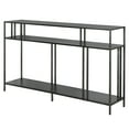 thumbnail image 3 of Evelyn&Zoe Gunmetal Gray Console Table, Black, 3 of 10