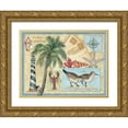 thumbnail image 1 of Phillips, Anita 14x12 Gold Ornate Wood Framed with Double Matting Museum Art Print Titled - Ocean Paradise, 1 of 4