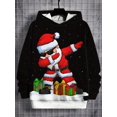 thumbnail image 4 of Sudadera con capucha de Papá Noel con estampado 3D para hombre, ropa deportiva con cordón, informal, a la moda, para Navidad, 4 of 5