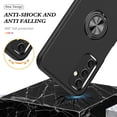 thumbnail image 4 of Galaxy A14 5G Case for Samsung Galaxy A14 5G Case  Grade Shockproof Built-in Ring Holder Kickstand Car Mount  Heavy Duty Protective Case for Galaxy A14 5G Phone Case (Black), 4 of 14