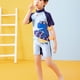 thumbnail image 5 of Odeerbi 3-11 Años Traje de Baño de Una Pieza Para Niños Con Gorro de Baño Verano Playa Traje de Baño de Surf Lindo Dinosaurio Traje de Baño de Manga Corta, 5 of 9