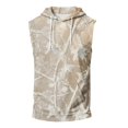 thumbnail image 6 of Men’s Sleeveless Hoodie Vest with Drawstring Hood and Front Pocket Casual Loose Fit Camouflage Print Athletic Top for Outdoor Activities, 6 of 7