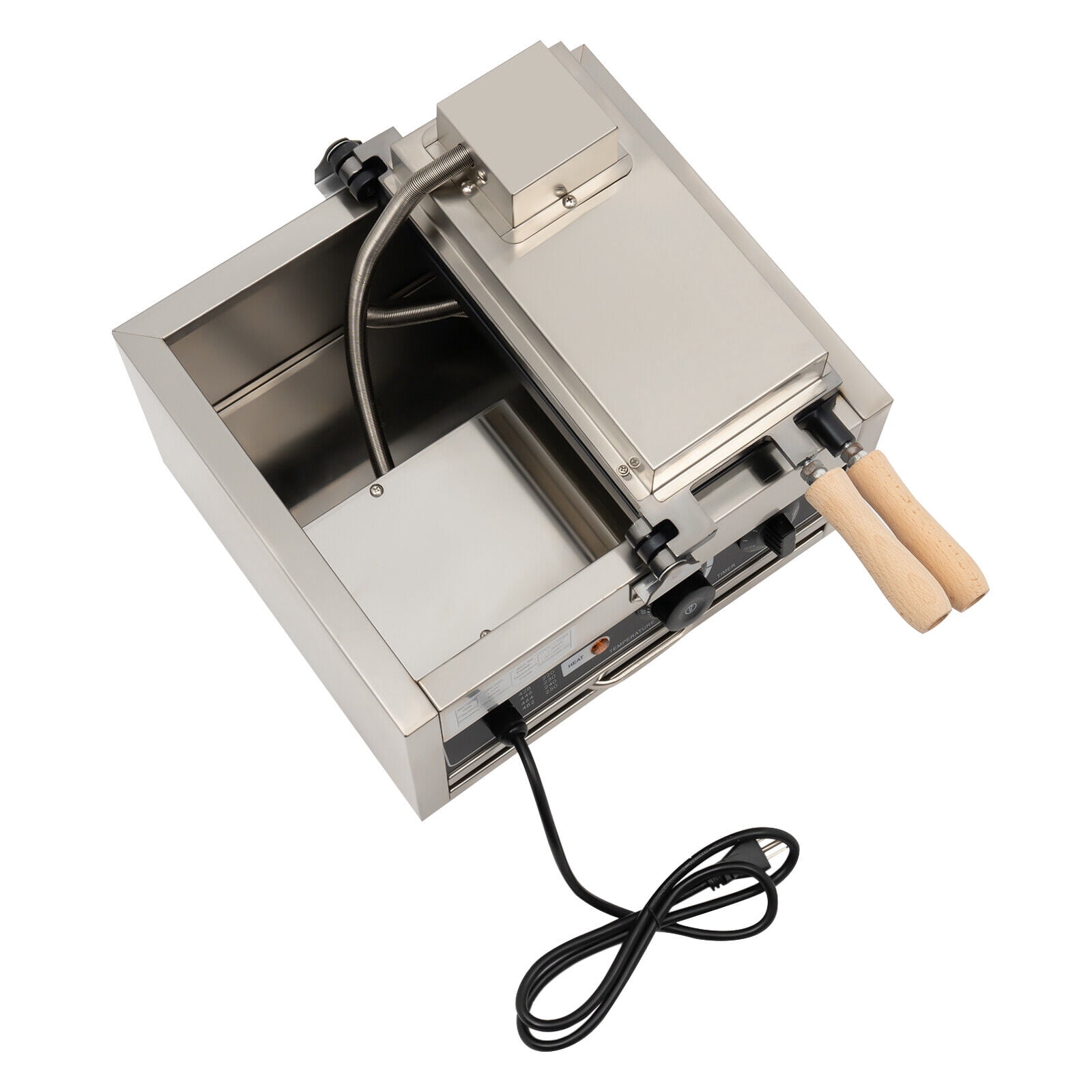 Miumaeov Commercial Taiyaki Maker 3 Well  Non-stick Electric Waffle Making Machine Kitchen Food Cooking Baker