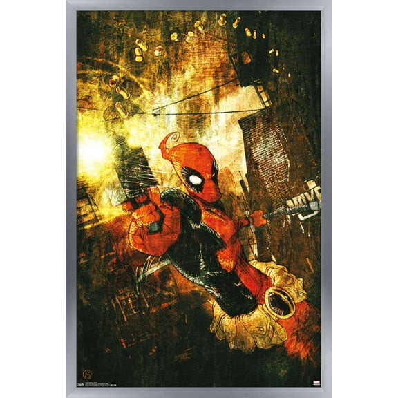 Marvel Comics - Deadpool - Shells Wall Poster, 14.725" x 22.375", Framed
