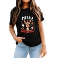thumbnail image 2 of Merry Christmas Reindeer Xmas Family Men Women T-Shirt, 2 of 4