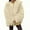 White, variant on Uaswgudfs Women's Black Faux Fur Coat, Long Sleeve Oversized Warm Winter Jacket, Casual Lapel Collar Outerwear - Trendy Fashion Black L