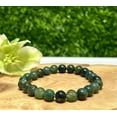 thumbnail image 3 of K-KED Wholesale 6 Pcs Natural Moss Agate 8mm 7.5” Crystal Bracelet Healing Energy, 3 of 4