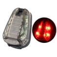thumbnail image 3 of Lámpara de linterna de Luz de señal Cola para casco estroboscópicos Luz roja negra, 3 of 8