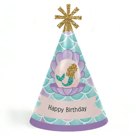 Let s Be Mermaids Cone Happy Birthday Party Hats for 