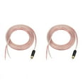 thumbnail image 1 of 2X Replacement Repair Speaker Wire Cable 5Ft with Plug to Stripped Ends, 1 of 8