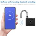 thumbnail image 4 of FlyFlise T1006D Smart Fingerprint Padlock Rechargeable Keyless 20 Fingerprints Emergency, 4 of 8
