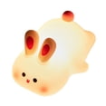 thumbnail image 4 of Suealasg Big Face Rabbit Night Light Soft Silicone Voice Controlled Bunny Lamp Desktop Ornament, 4 of 9
