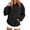 Black, variant on Womens Fall Outfits Hoodies Gentle Skin Feel Aesthetic Drop Shoulder Large Kangaroo Pocket Seamless Daily Outfit Black,S