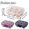 thumbnail image 2 of Transparent Egg Storage Box,Heavy-Duty 6 Girds Egg Dispenser Holder Case,Portable Shockproof Egg Cartons Egg Containers With Lid for Refrigerator,Fit for Home Kitchen Outdoor Picnic Storage, 2 of 8