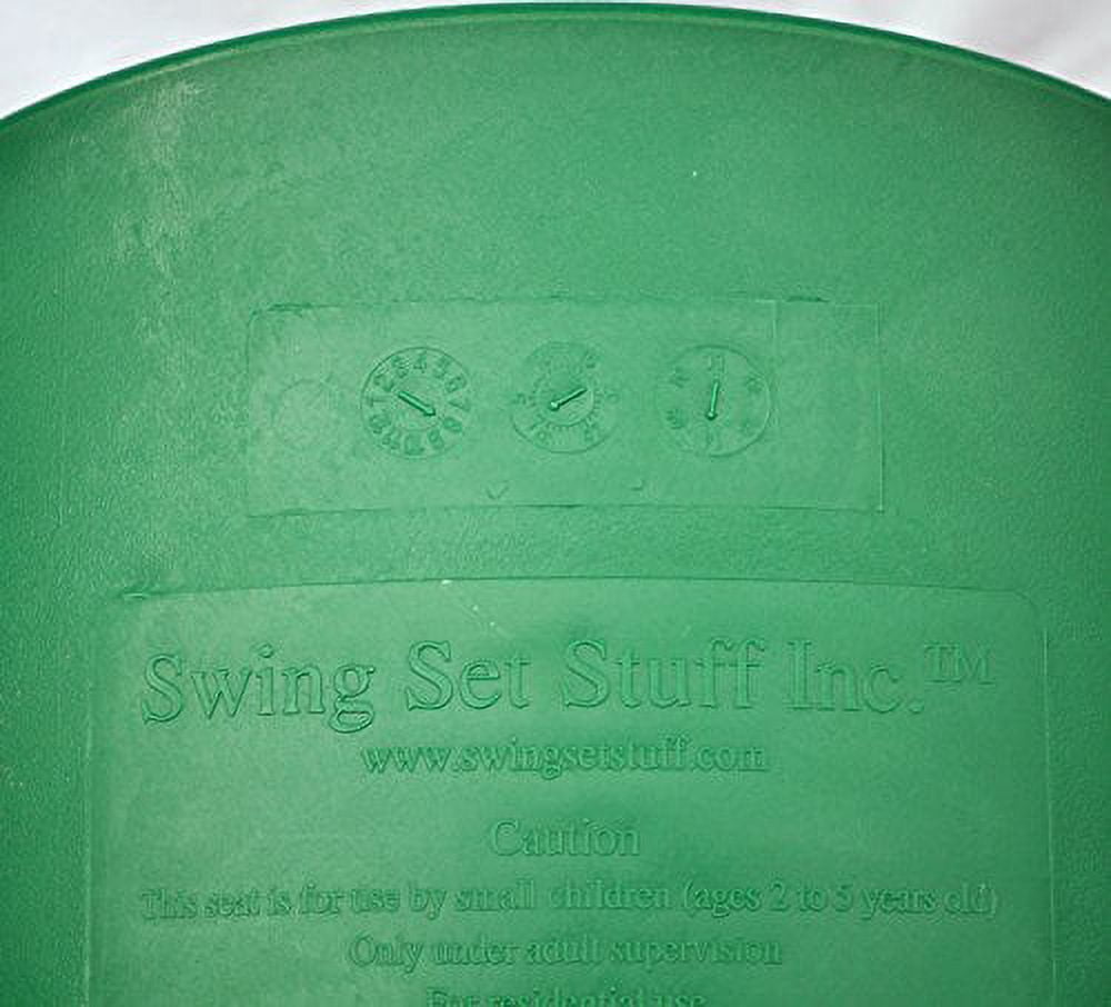 Swing Set Stuff Inc. Highback Half Bucket with 8.5 Ft. Coated Chains (Green)