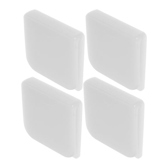 WASHWEPE No Drilling Required 4Pcs White Abs Shower Splash Clips for Rv Shower Curtain Clips
