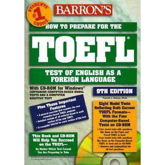 Pre-Owned How to Prepare for the Toefl Test: Test of English As a Foreign Language (Barron's How to Prepare for the TOEFL Ibt (W/CD)) (Paperback) 0764172913 9780764172915