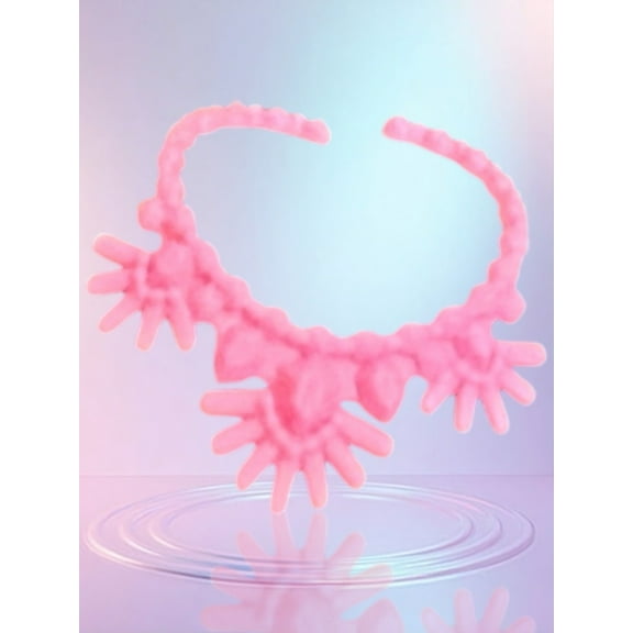 Doll Accessories Pink Necklace