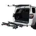 thumbnail image 2 of Saris Bike Rack 4414B Freedom; 2 Inch Receiver Hitch Mount; Holds 4 Bikes; Up To 190 Pound Weight Capacity; Bike Tire Clamp; Without Lock; Foldable; Black; Steel, 2 of 10