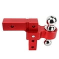 thumbnail image 3 of Adjustable Trailer Hitch, Towing Trailer Hitch Mount With Dual Balls Lock Pins 6in Adjustable Drop Aluminum For 2in, 3 of 8