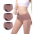 thumbnail image 1 of Ropa interior para incontinencia CARER, lavable y a prueba de fugas, paquete de 3 unidades, para mujer, 1 of 7