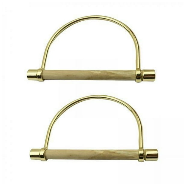 Marco de asas de bolso,Marco de asas de bolso semicirculares para mujer Metal,Mango de repuesto para bricolaje Asas de bolso cortas,Asa de bolso Asa de bolso Fácil instalación,Mango de bolsas