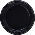 thumbnail image 4 of Genuine Joe Reusable Plastic Black Plates - 6" Diameter Plate - Plastic - Serving - Disposable - Black - 1000 Piece[s] / Carton (10427ct), 4 of 6