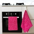 thumbnail image 4 of Disketp Rose Red Glitter Waffle Weave Kitchen Dish Cloth,Super Absorbent Kitchen Dish Towels 16*26 Inches for Dish Rags Washing Dishes, Drying Dishes, 4 of 7