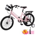 thumbnail image 3 of Kids Bike for Boys and Girls 16 18 inch Bicycle with Basket, Training Wheels, Ajustable Handlebars and Seat, Blue, 3 of 14