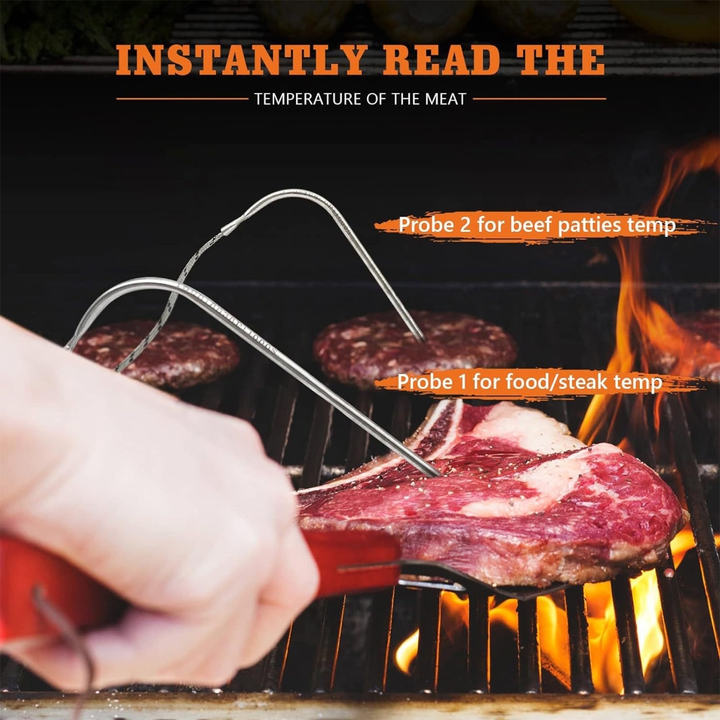 PatungKu Simple Oxidation Resistant Barbecue Oven Thermograph Transducer For Perfect Cooking