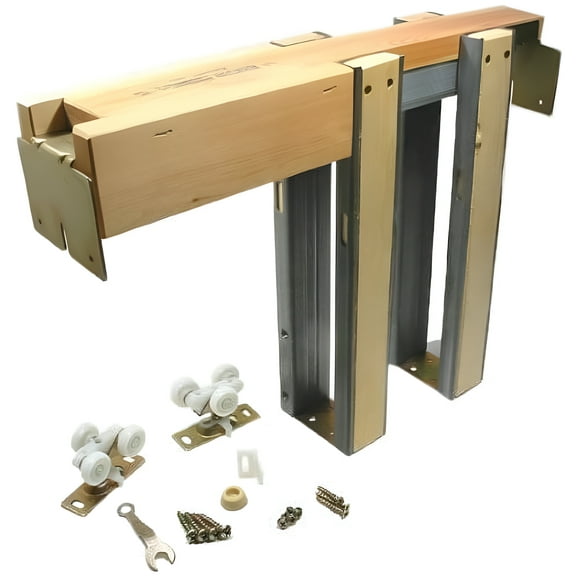 Johnson Hardware 153068PF 153068 Commercial Grade Pocket Door Frame 36" x 80", Wood