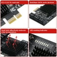 thumbnail image 5 of PCIE to 8Port SATA3.0 Controller Expansion Board 8-Port SATA3.0 Interface, 5 of 9