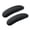 Black, variant on Pack of 2 Universal Fit Chair Arm Protectors Ergonomic Comfort Office Use